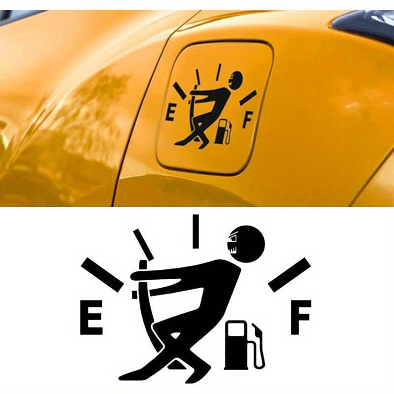 3 Stickers de Bouchon d’Essence Humoristiques