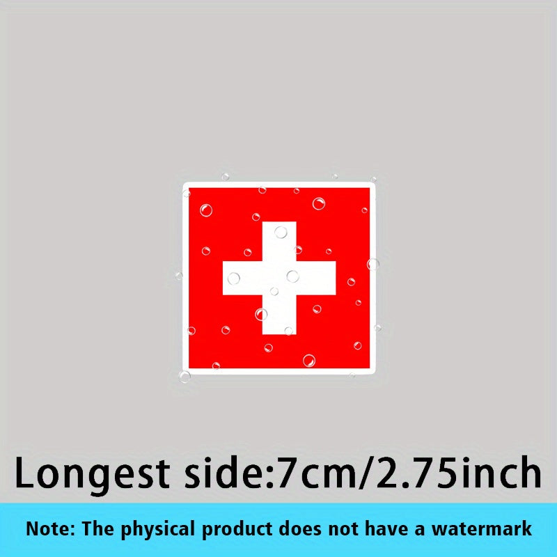 Autocollant Vinyle Drapeau Suisse