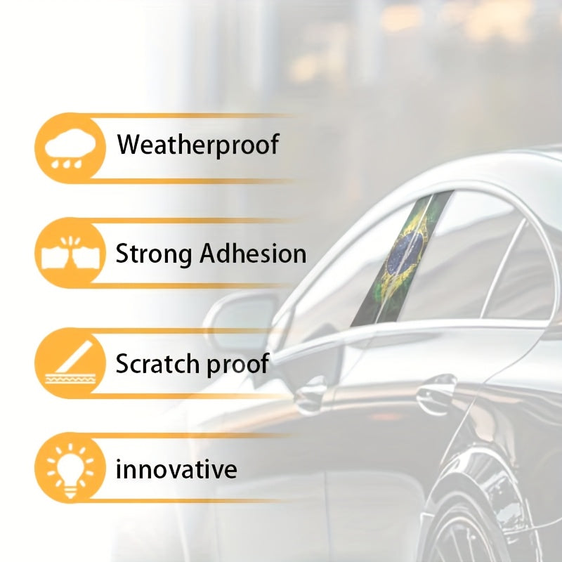 2 Autocollants Brésiliens pour Voiture