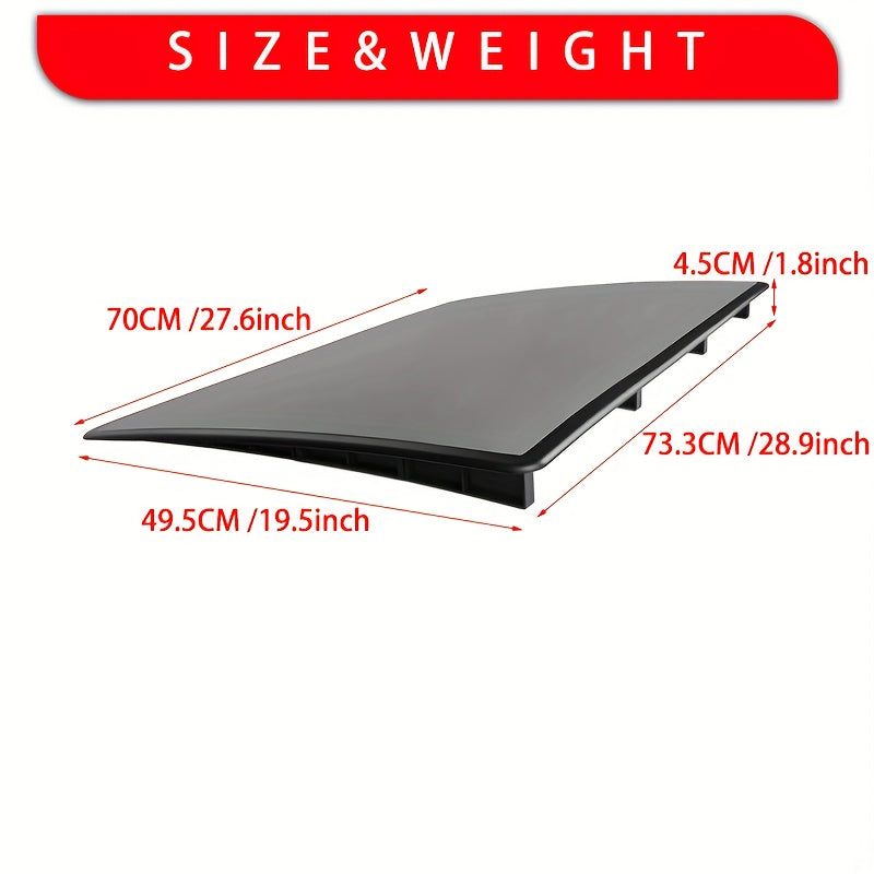 Aileron de toit JDM en ABS avec panneaux d’aération latéraux