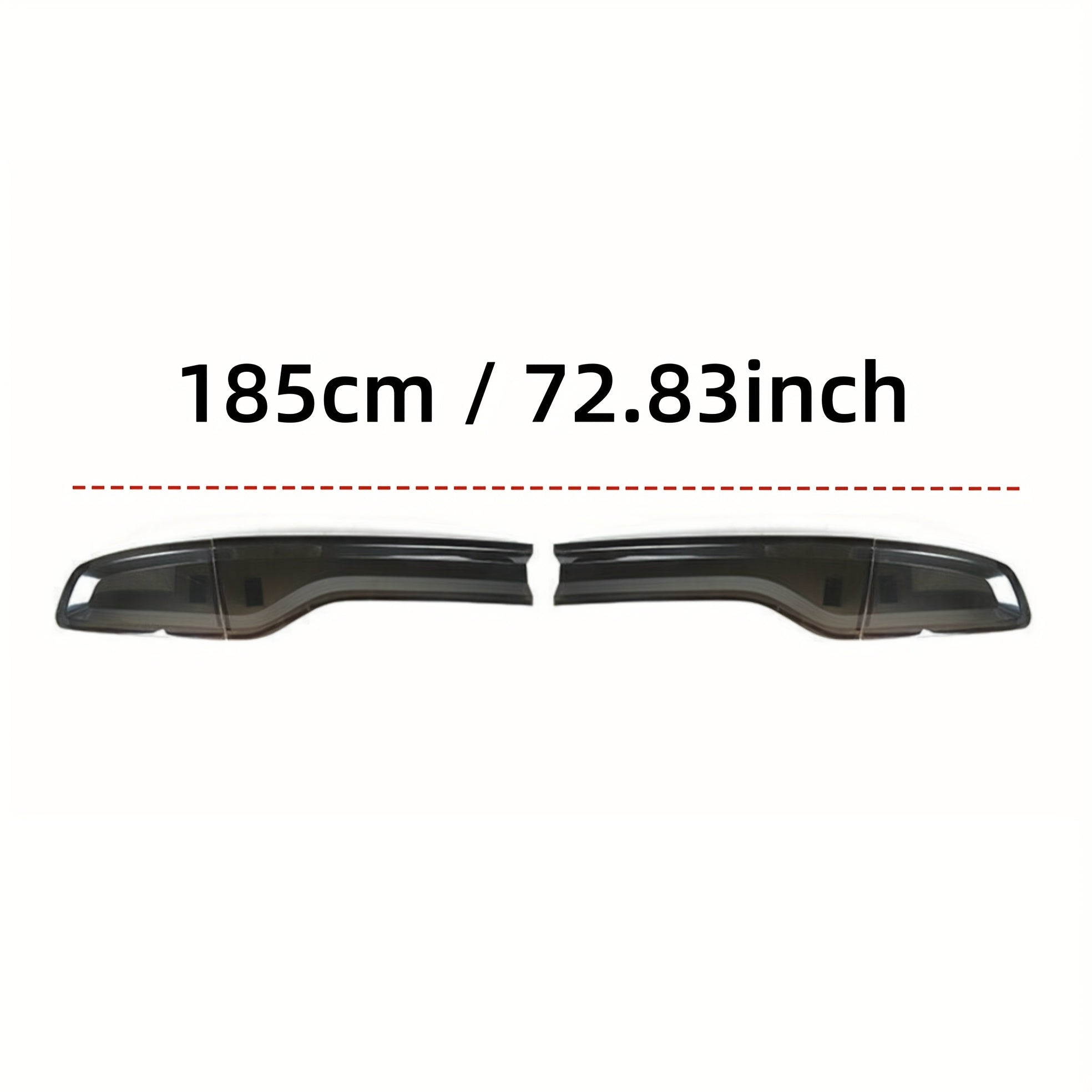 Set 4 Cache Feux Arrière Teintés Noir pour Dodge Charger