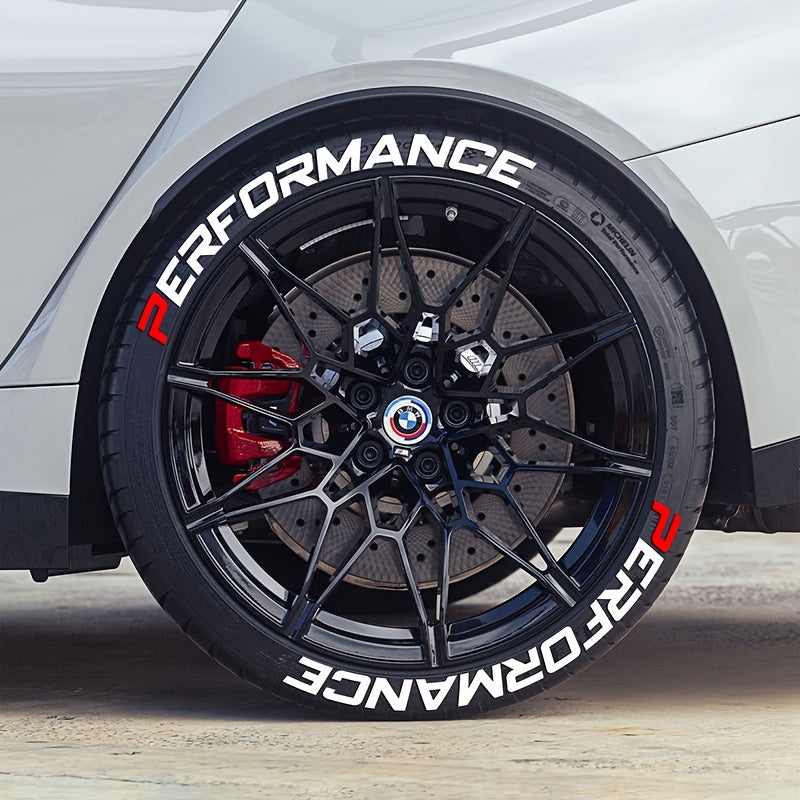 Autocollants de pneus PERFORMANCE 8 pcs pour roue