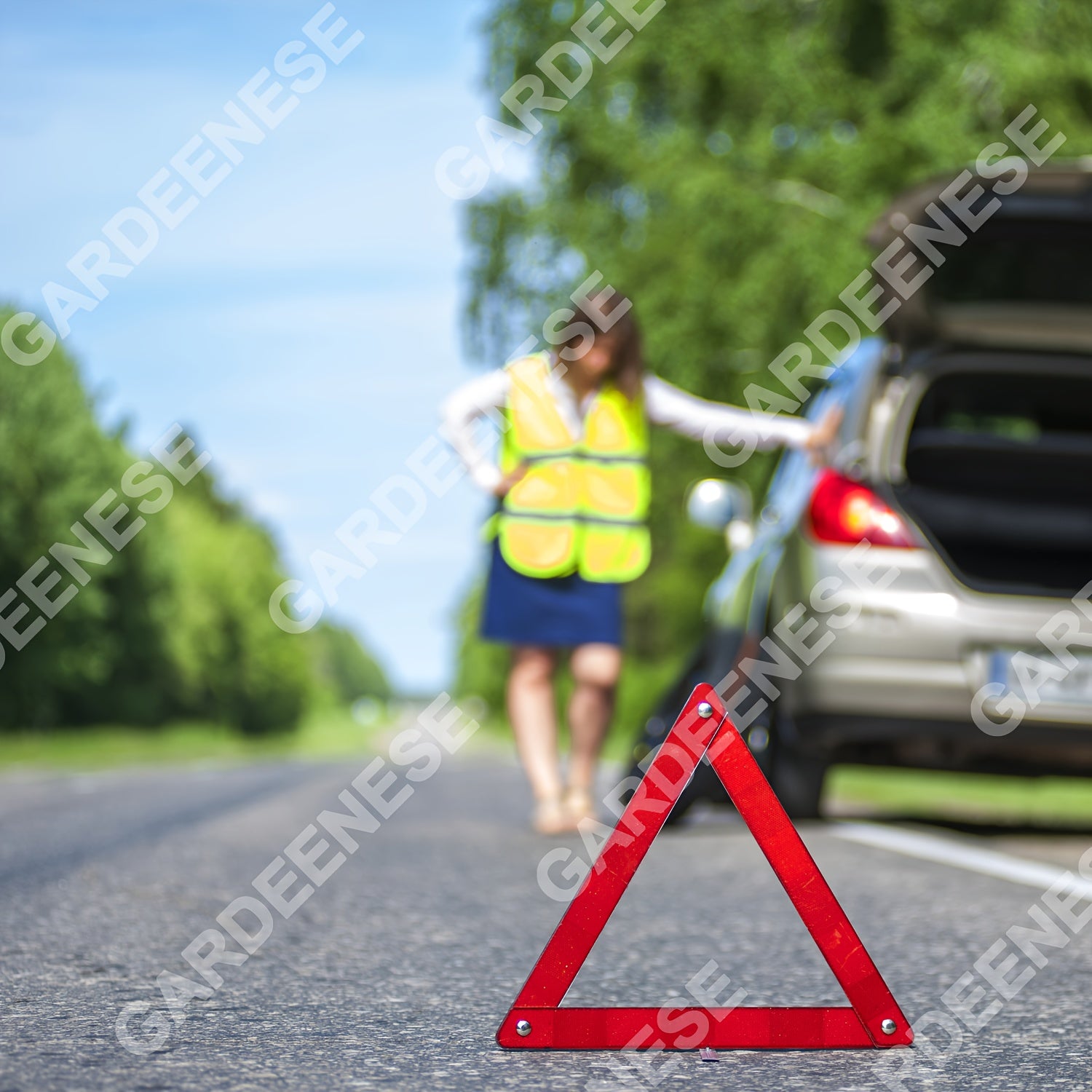 Gilet de sécurité haute visibilité 4pcs jaune