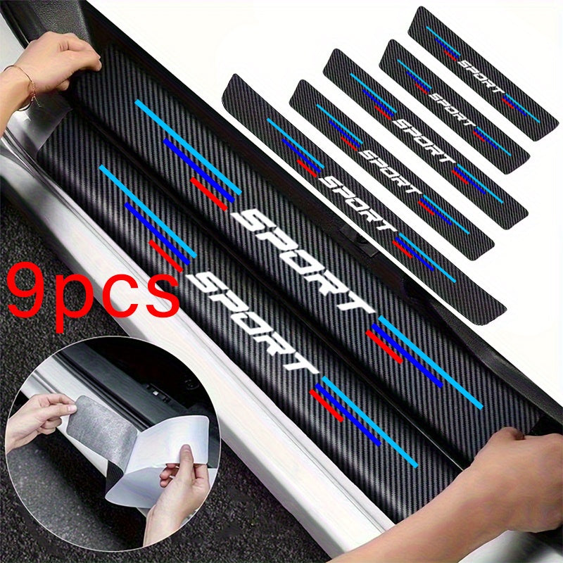 9 pièces tapis de seuil pour BMW