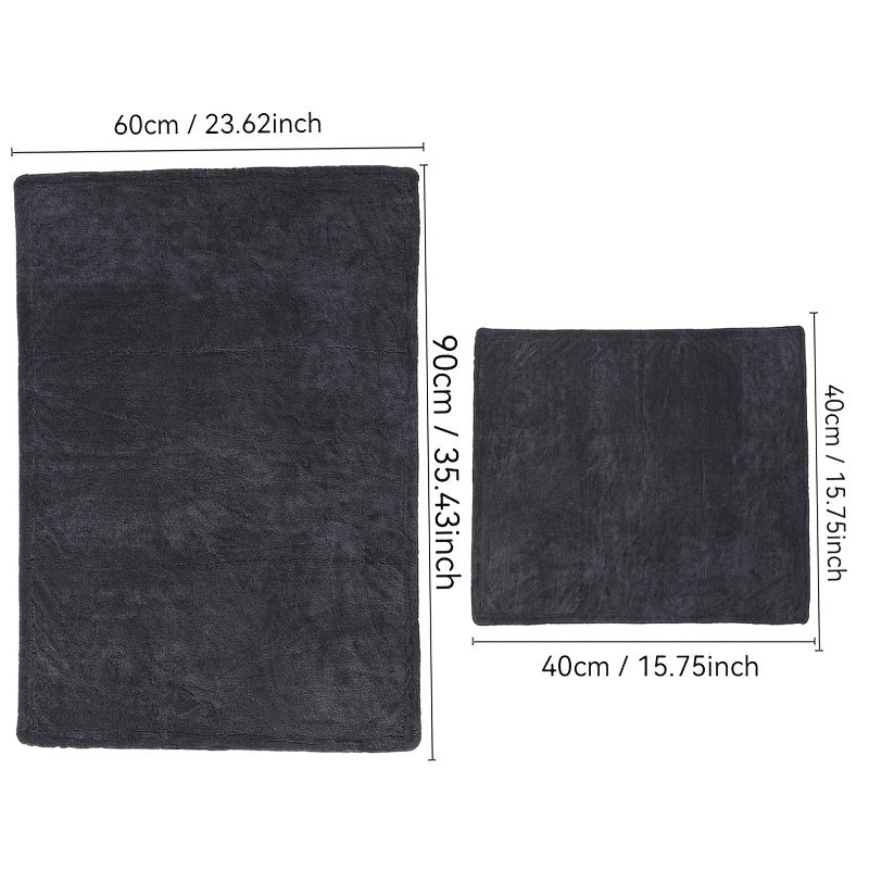 2 Serviettes Microfibre Super Absorbantes pour Voiture