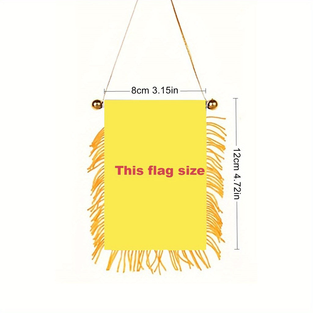 2 Mini Drapeaux Brésiliens à Suspendre pour Voiture