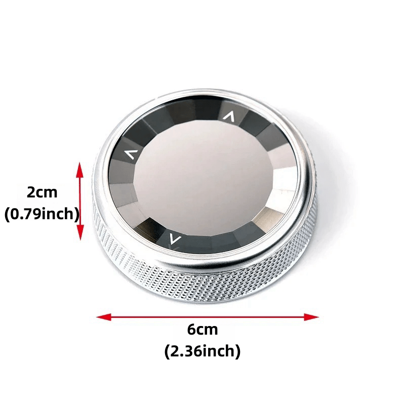 Couvercle de bouton multimédia en cristal