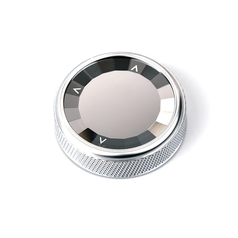 Couvercle de bouton multimédia en cristal