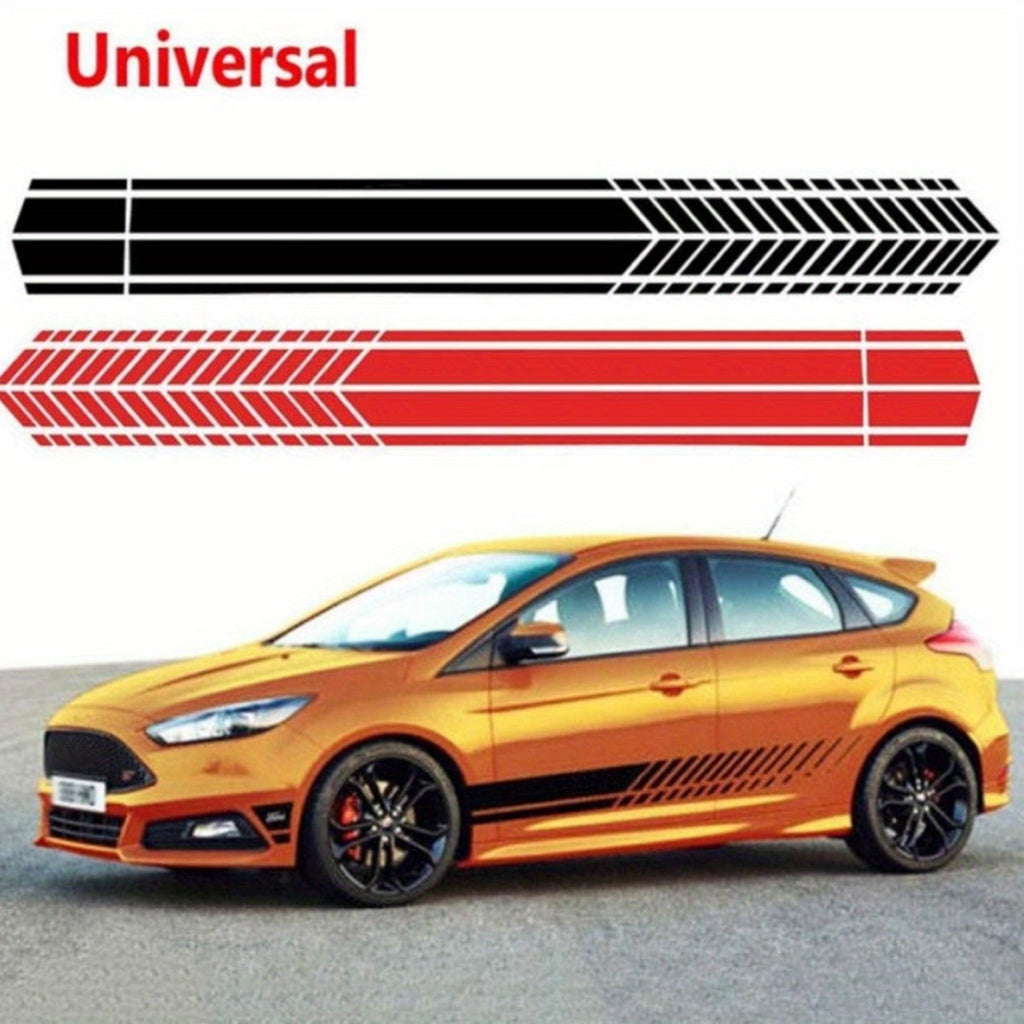 Autocollants Rayures de Course Sportives 2 pièces