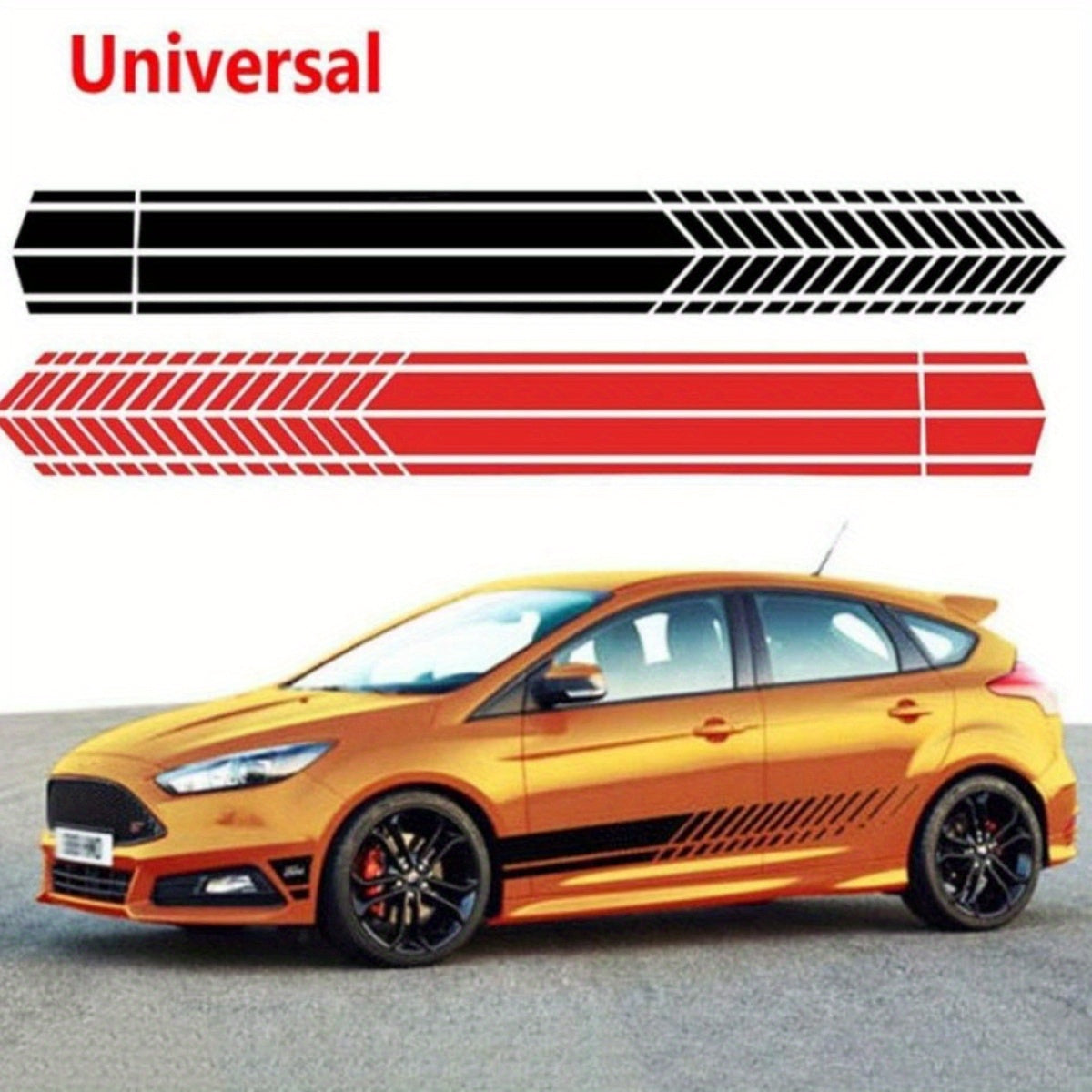 Autocollants Rayures de Course Sportives 2 pièces