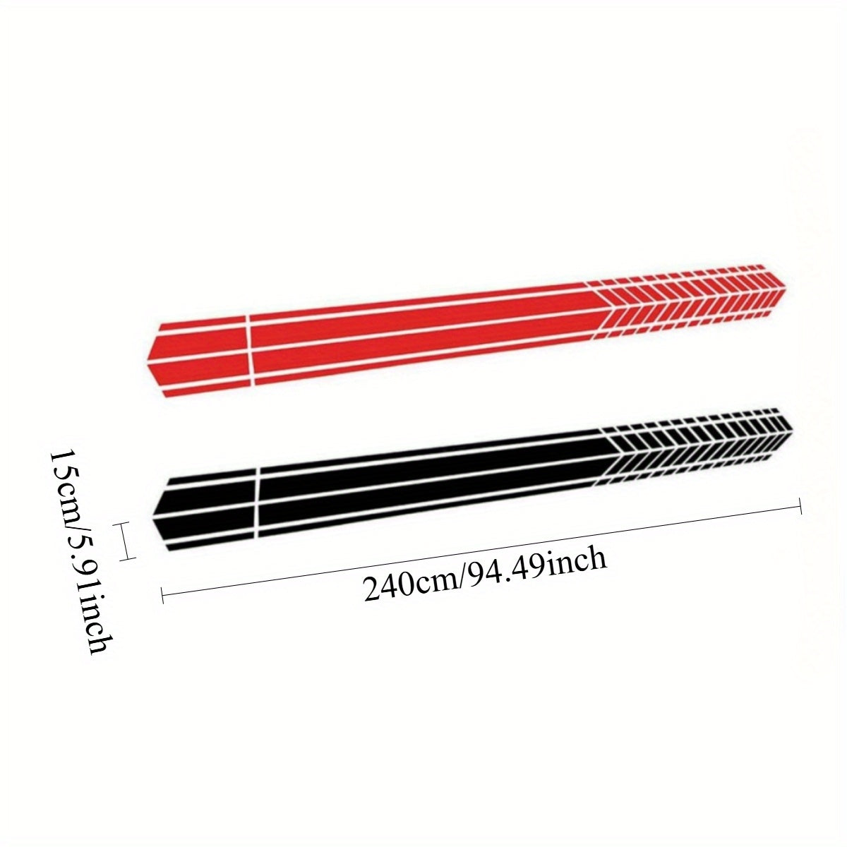 Autocollants Rayures de Course Sportives 2 pièces