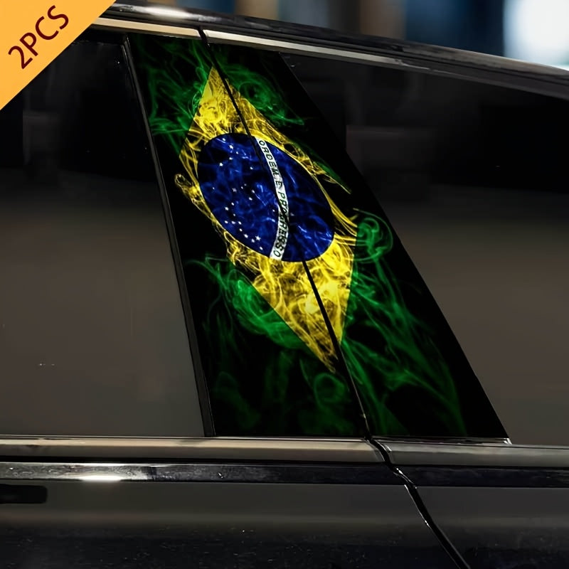 2 Autocollants Brésiliens pour Voiture