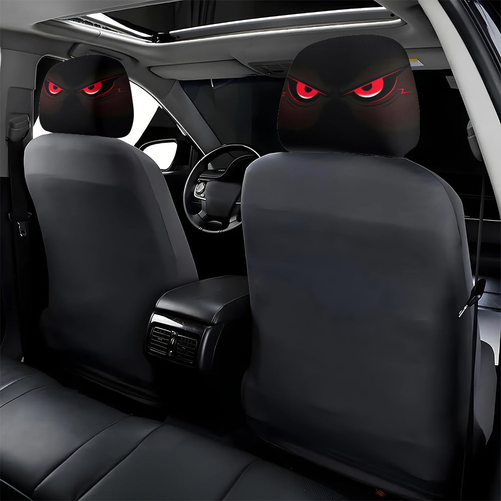 2 pièces housses d’appui-tête voiture motif yeux rouges