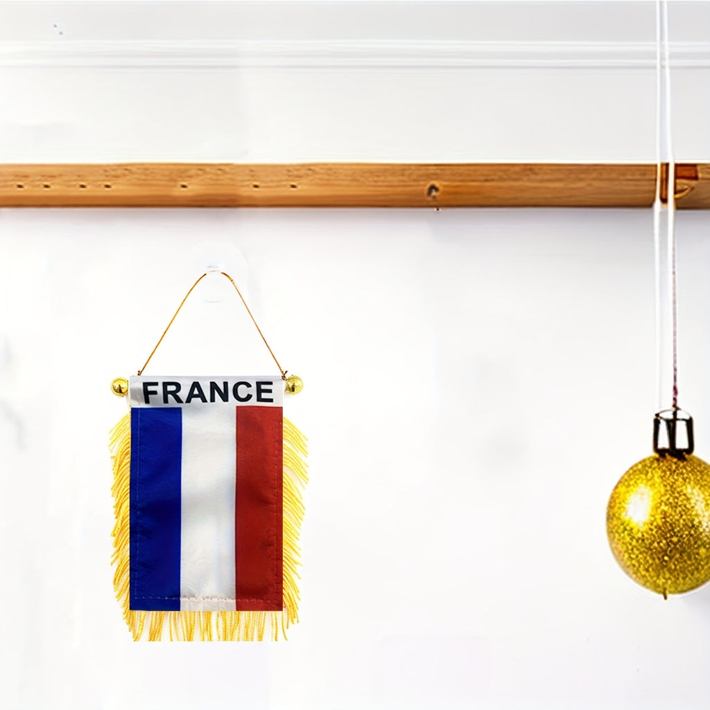 Mini Drapeau de Voiture France à Suspendre