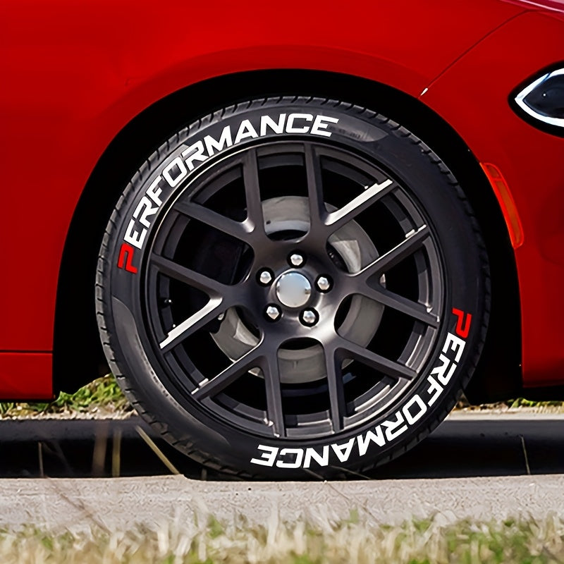 Autocollants de pneus PERFORMANCE 8 pcs pour roue