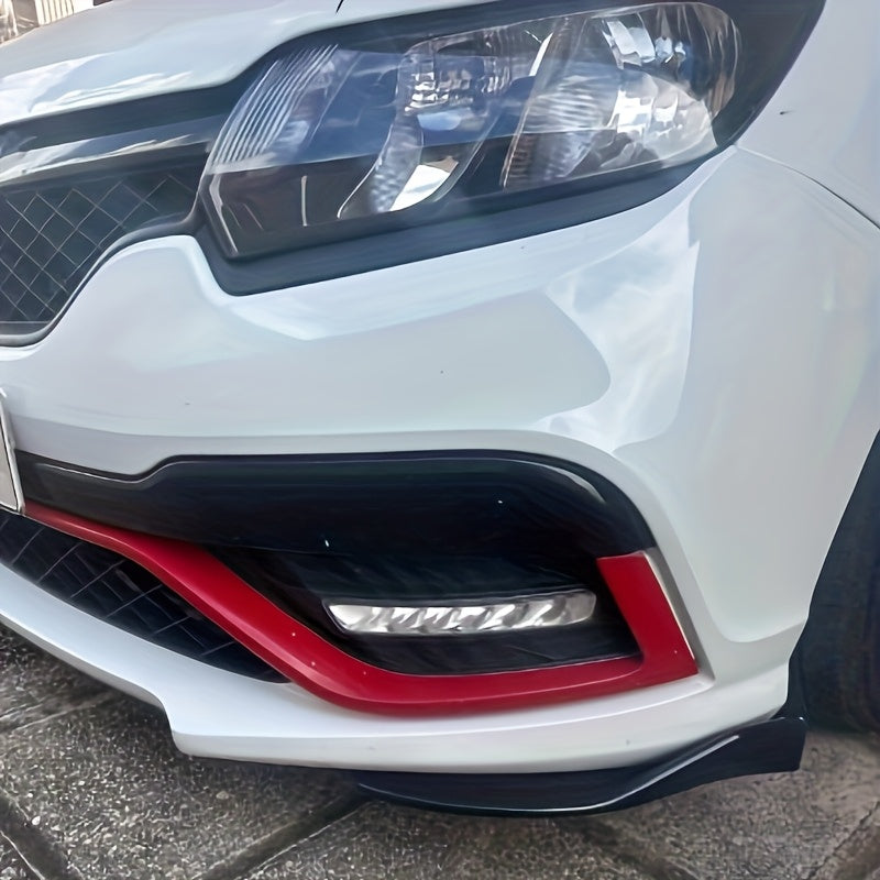 Kit carrosserie universel brillant noir – 2 pièces pare-chocs avant/arrière + jupes latérales pour berline