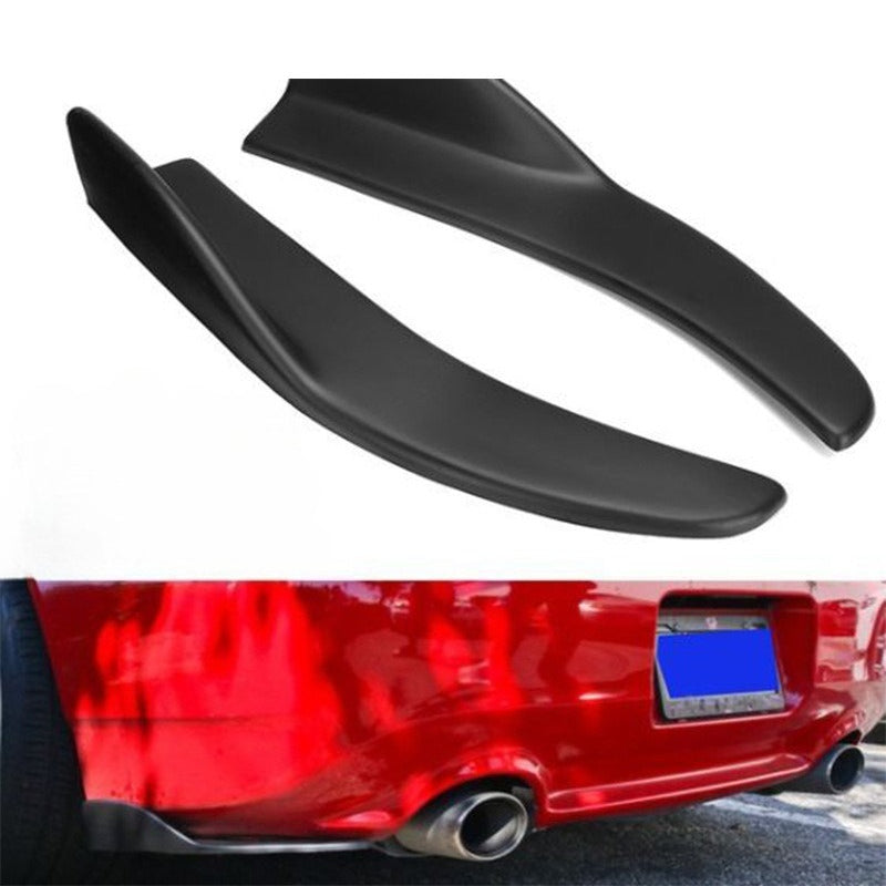 Kit carrosserie universel brillant noir – 2 pièces pare-chocs avant/arrière + jupes latérales pour berline