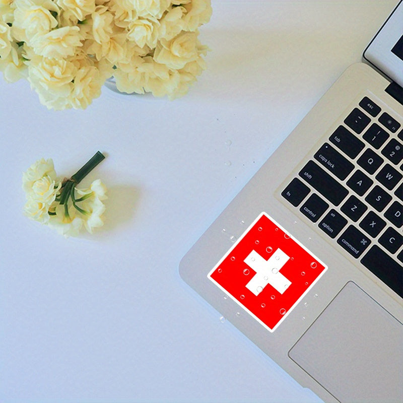 Autocollant Vinyle Drapeau Suisse