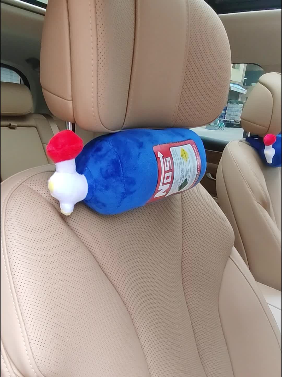 Car Seat Neck Pillow, Car Cylindrical Headrest, Motorcycle Decoration Perfect Gift