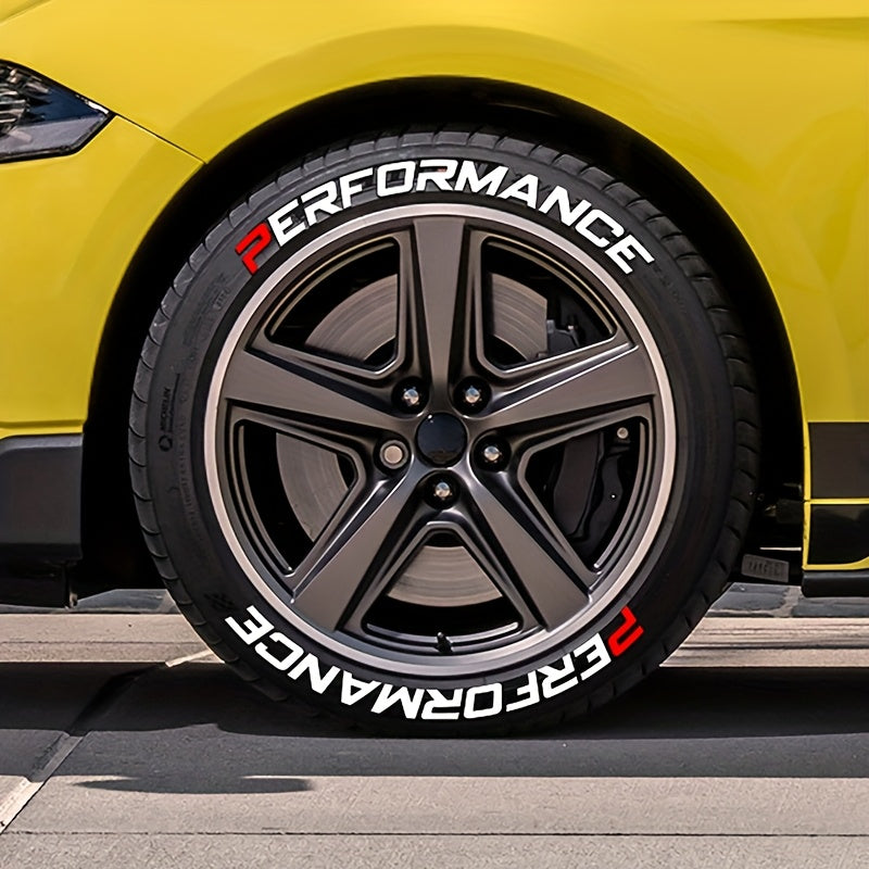 Autocollants de pneus PERFORMANCE 8 pcs pour roue