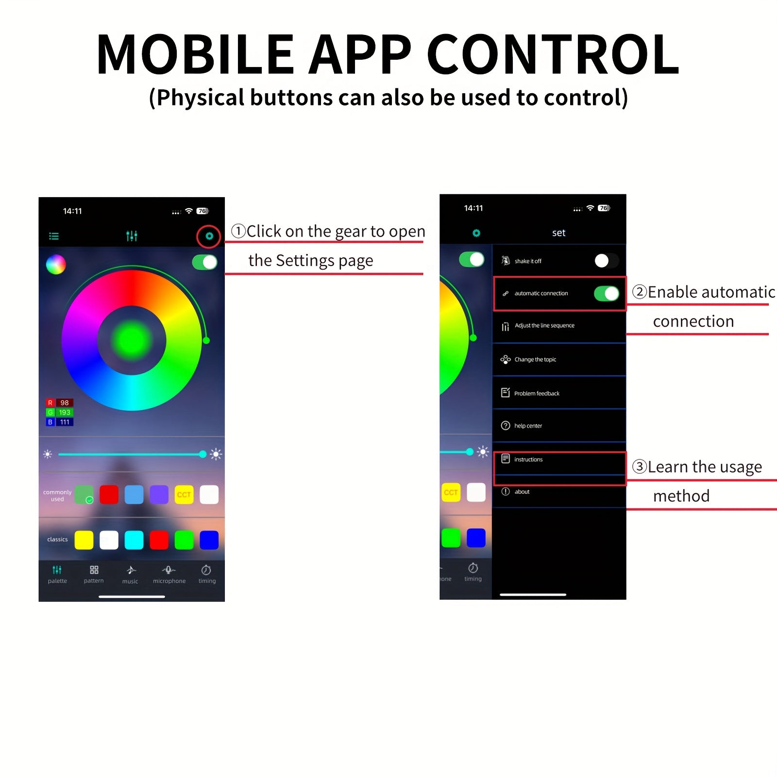 Tapis de sol LED scintillants universels