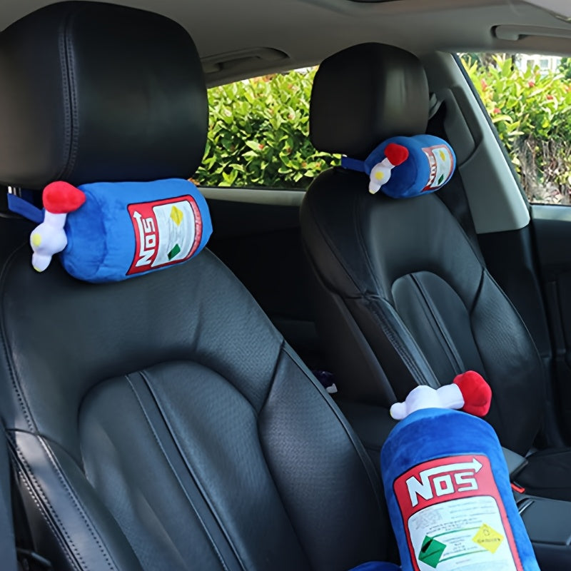 Car Seat Neck Pillow, Car Cylindrical Headrest, Motorcycle Decoration Perfect Gift