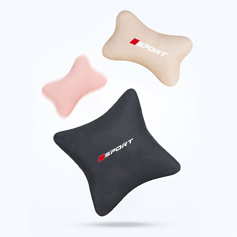 Set 2 pièces appui-tête et coussin lombaire voiture