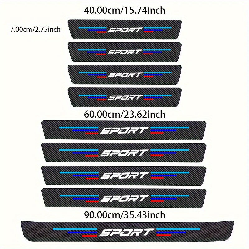 9 pièces tapis de seuil pour BMW