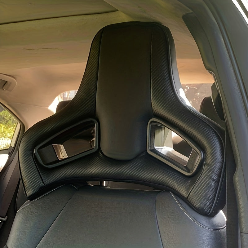 2 coussins d’appui-tête de siège de course, design ergonomique pour voiture et moto