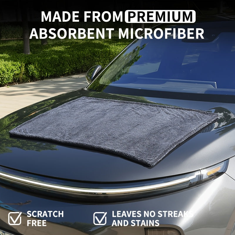 2 Serviettes Microfibre Super Absorbantes pour Voiture