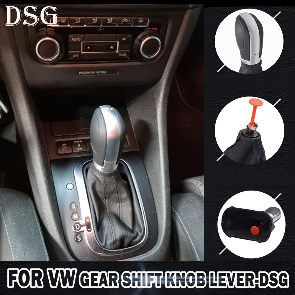 Pommeau de levier de vitesse en simili cuir pour Volkswagen
