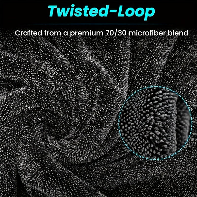 2 Serviettes Microfibre Super Absorbantes pour Voiture