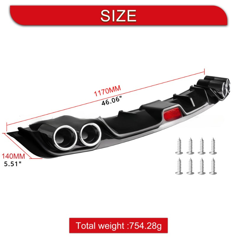 Spoiler arrière universel 118cm pour voiture