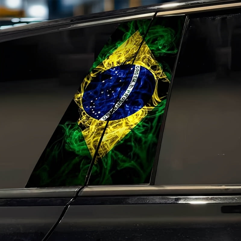 2 Autocollants Brésiliens pour Voiture