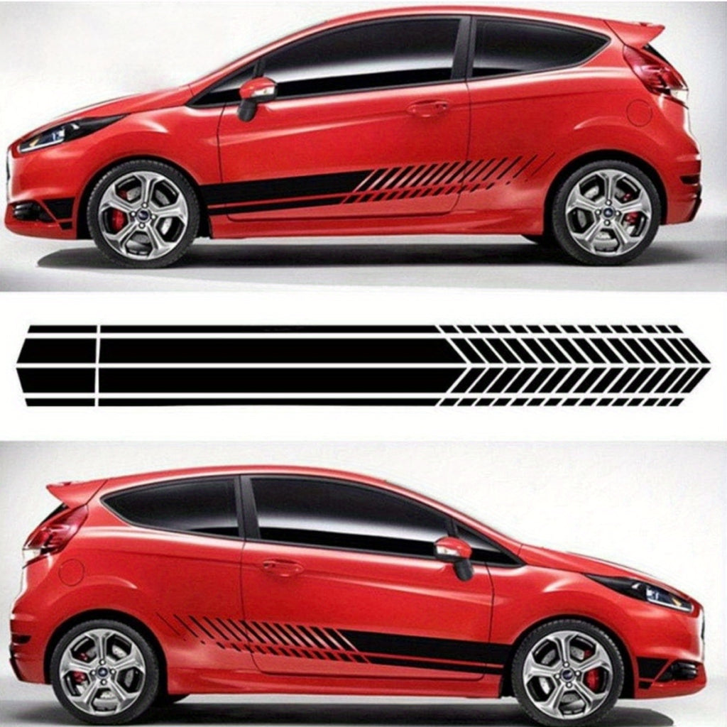 Autocollants Rayures de Course Sportives 2 pièces