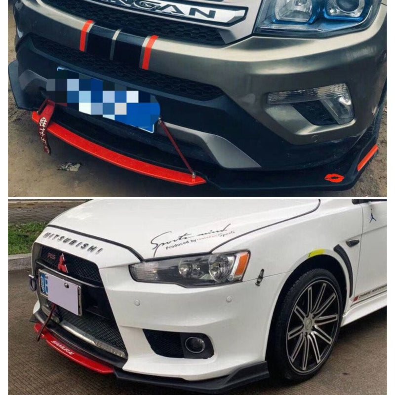 Splitter avant universel 4 pièces en PP pour voitures