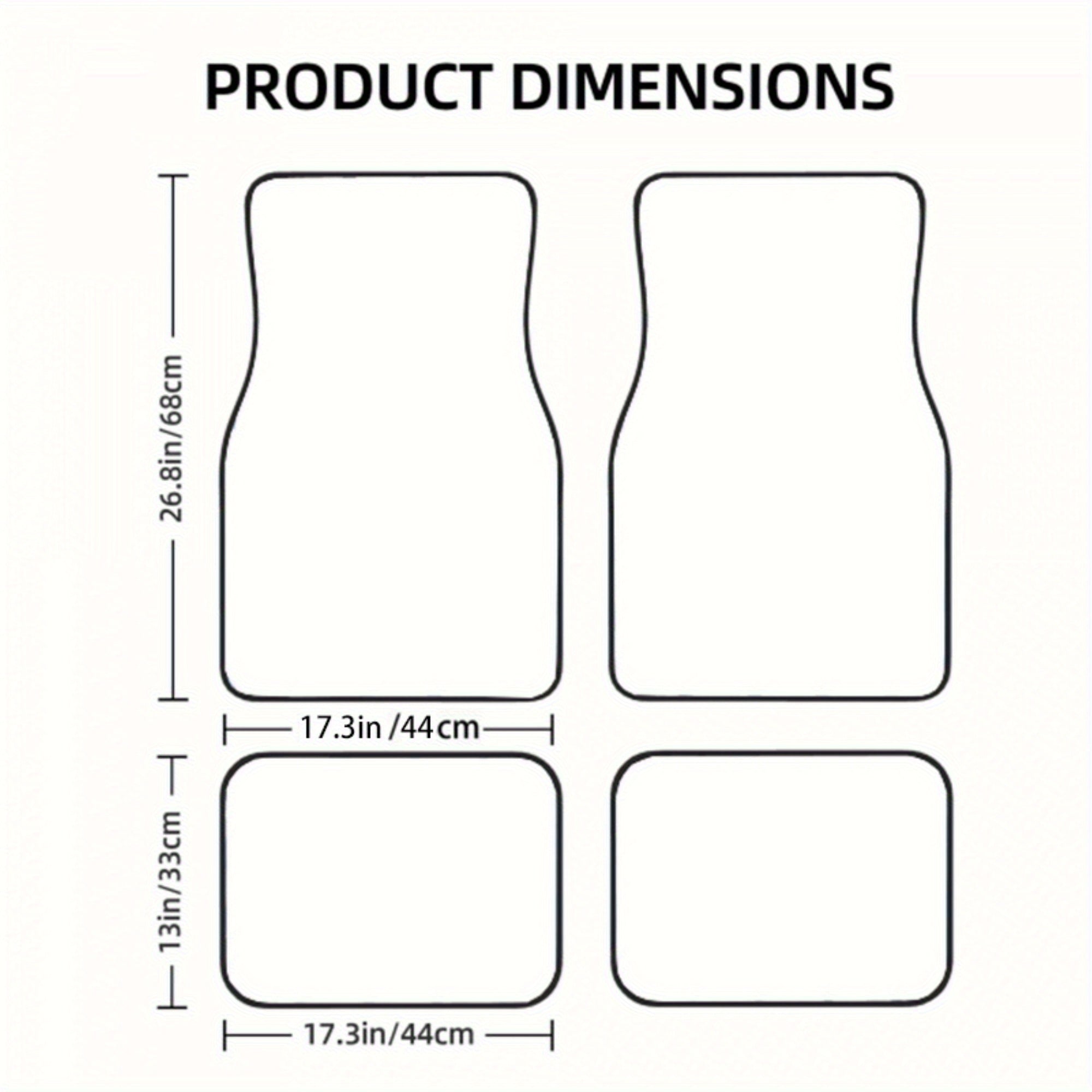 Set 4 Tapis de Sol Voiture Kosovo