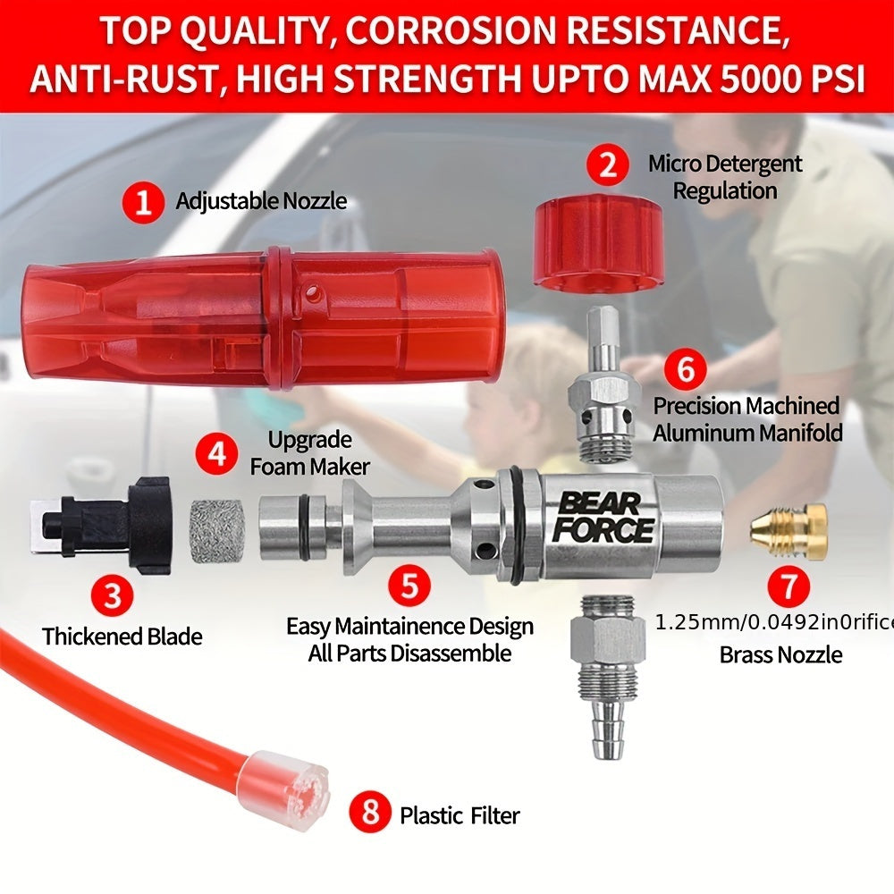 Canon à Mousse avec Raccord Rapide 1/4 pour Nettoyeur Haute Pression