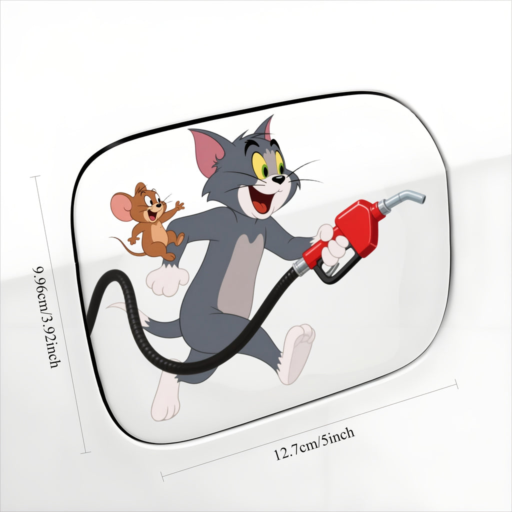 Autocollant Tom &Jerry pour Bouchon de Carburant