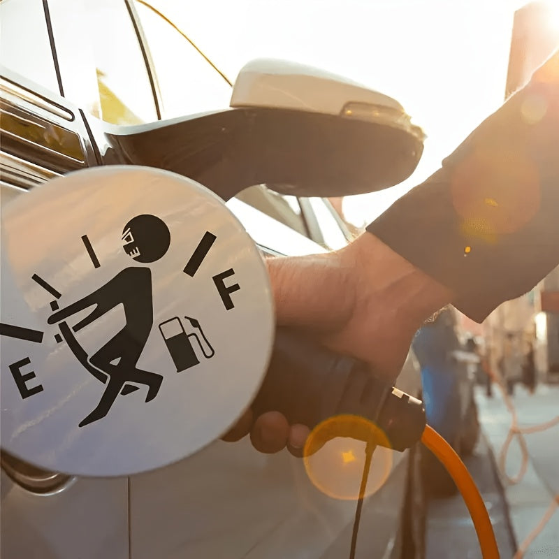 3 Stickers de Bouchon d’Essence Humoristiques