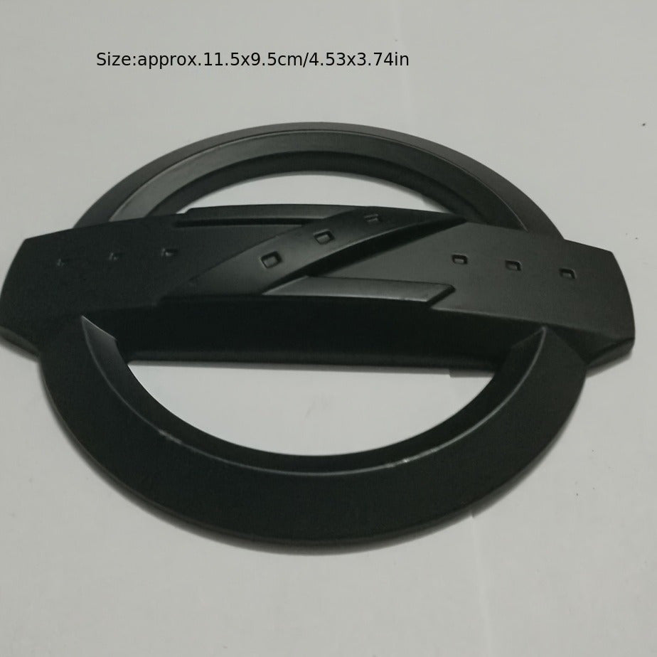 Badge métallique pour voiture, compatible Nissan, décoration capot moteur noire