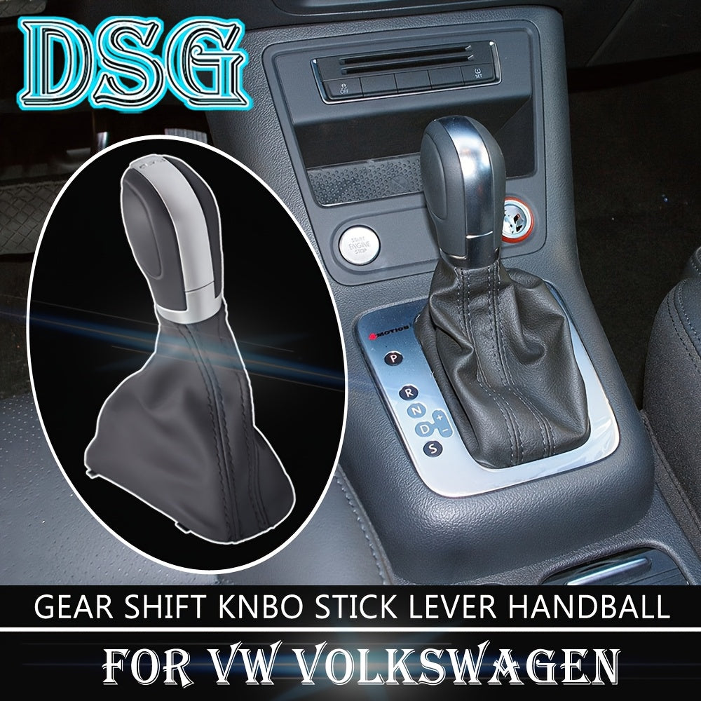 Pommeau de levier de vitesse en simili cuir pour Volkswagen