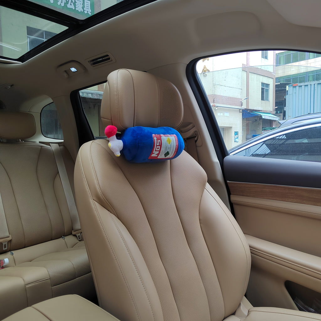 Car Seat Neck Pillow, Car Cylindrical Headrest, Motorcycle Decoration Perfect Gift