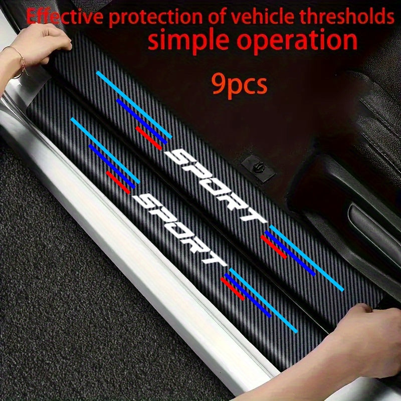 9 pièces tapis de seuil pour BMW