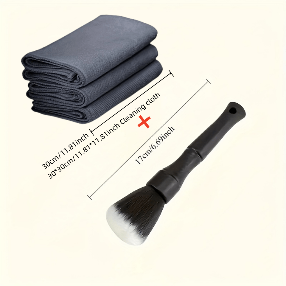Set de 4 Pièces pour Nettoyage de Voiture