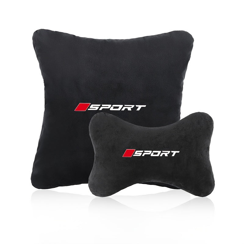 Set 2 pièces appui-tête et coussin lombaire voiture