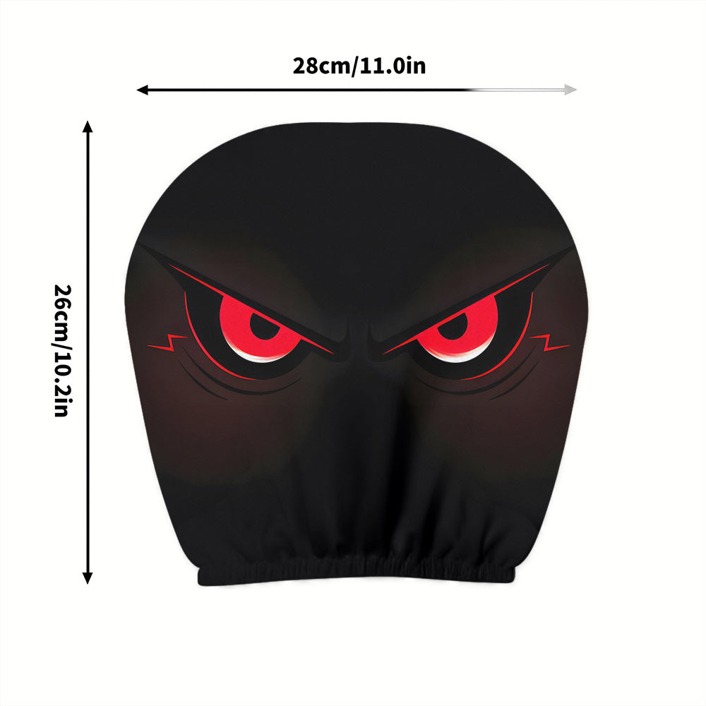 2 pièces housses d’appui-tête voiture motif yeux rouges