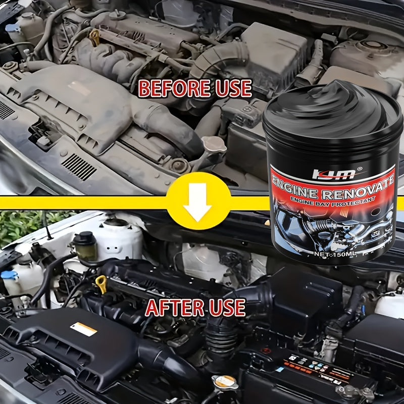 Cire de rénovation moteur – Plastiques noirs foncés