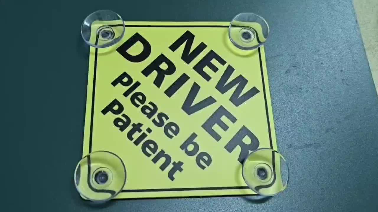 Autocollant de Sécurité pour Conducteur Débutant