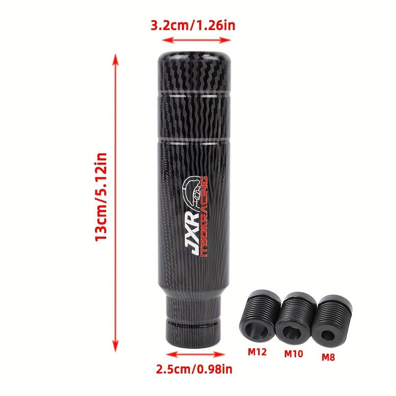 Pommeau de levier de vitesse universel en fibre de carbone